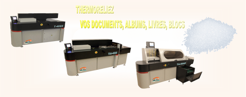 Matériels de thermoreliure pour les industries graphiques